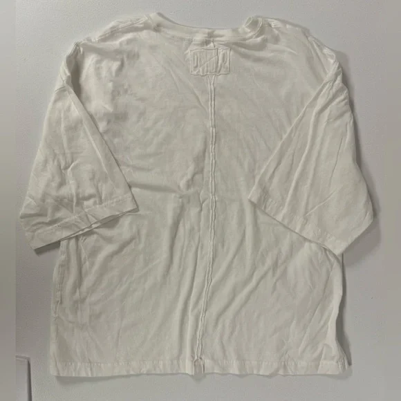 Free People We The Free Perfect Oversized Cotton Tee T-Shirt Crew Short White S - Picture 10 of 10